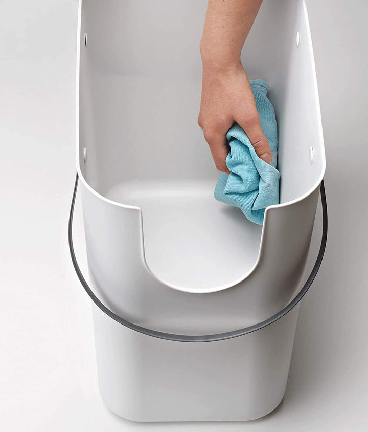 Rotho Albula Mülltrennungssystem 25l für die Küche, Kunststoff (PP) BPA-frei, blau/anthrazit, 25l (4