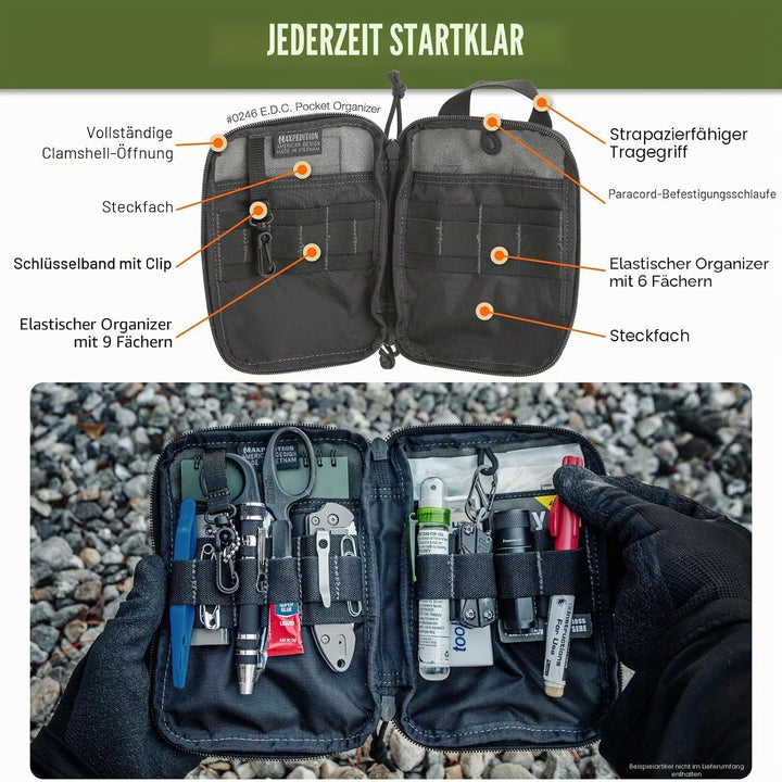 Maxpedition E.D.C. Taschen-Organizer Wolf-Grau, Wolf-Grau