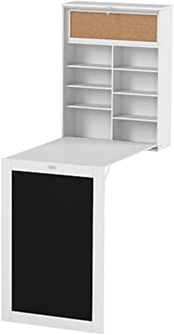 InnovaGoods Woldy Tisch, Holz, Weiss, 80x50x18 cm Weiss 80x50x18 cm, Weiss 80x50x18 cm