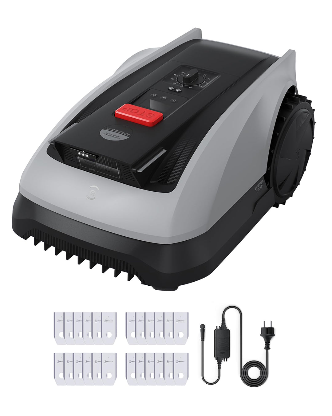ECOVACS Goat O600 RTK Care Kit Mähroboter Ohne Begrenzungskabel, 600 m², RTK+Vision-Navigation, Rase