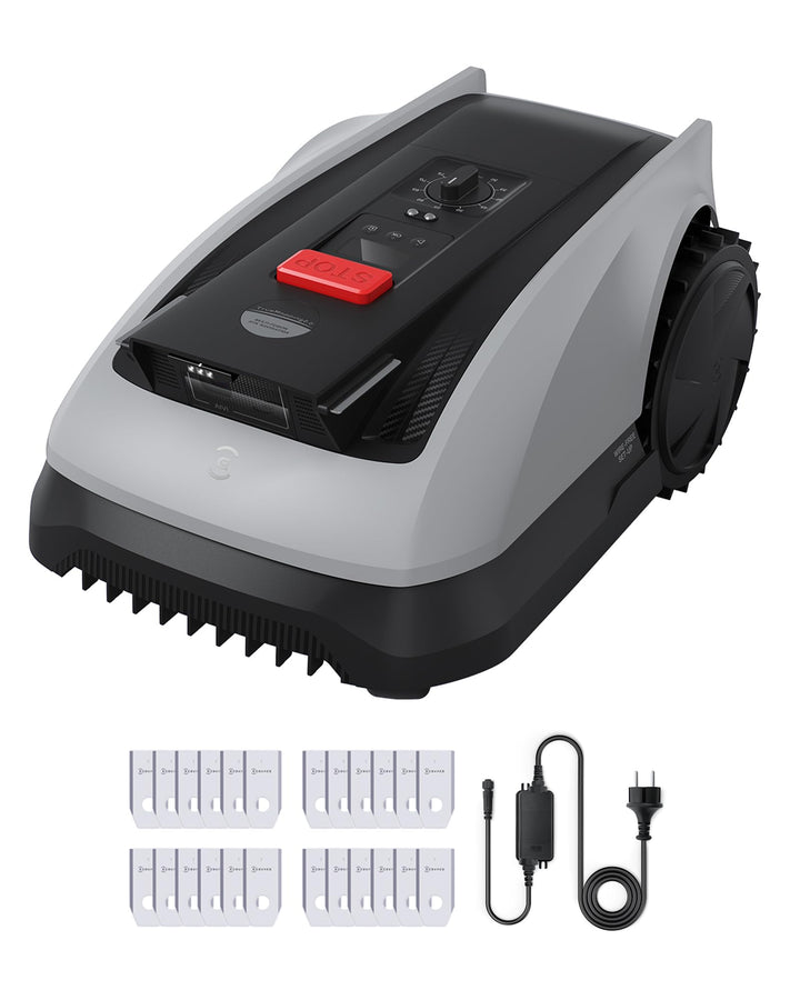 ECOVACS Goat O600 RTK Care Kit Mähroboter Ohne Begrenzungskabel, 600 m², RTK+Vision-Navigation, Rase