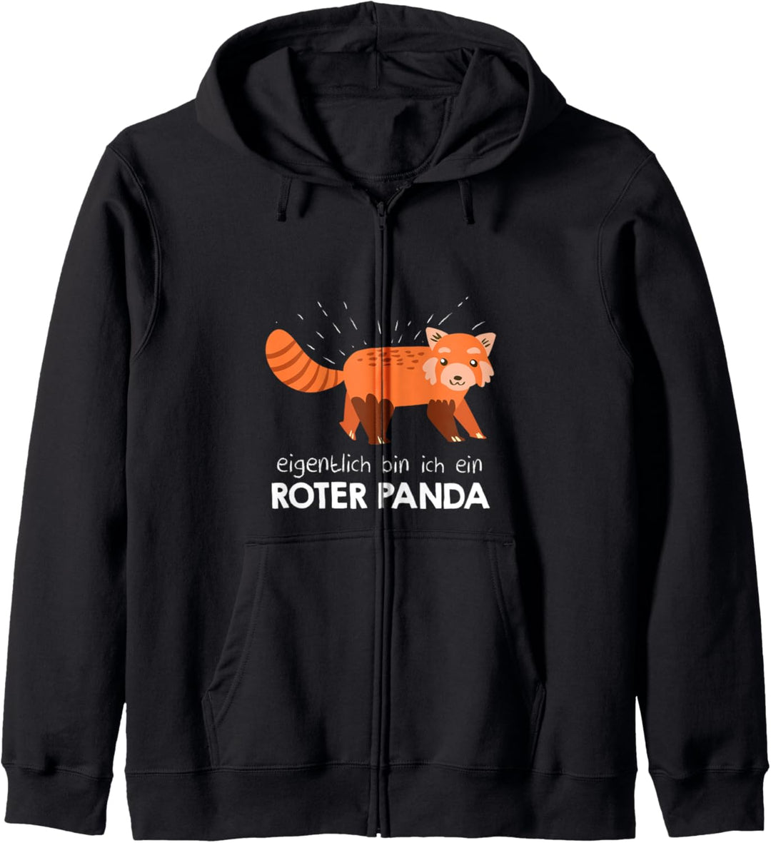 Mein Menschen Kostüm Bin ich ein Roter Panda, Halloween Kapuzenjacke