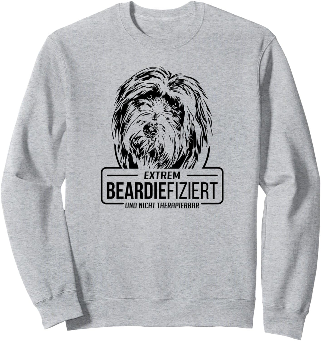 Lustiger Bearded Collie Beardiefiziert Hund Hundespruch Sweatshirt