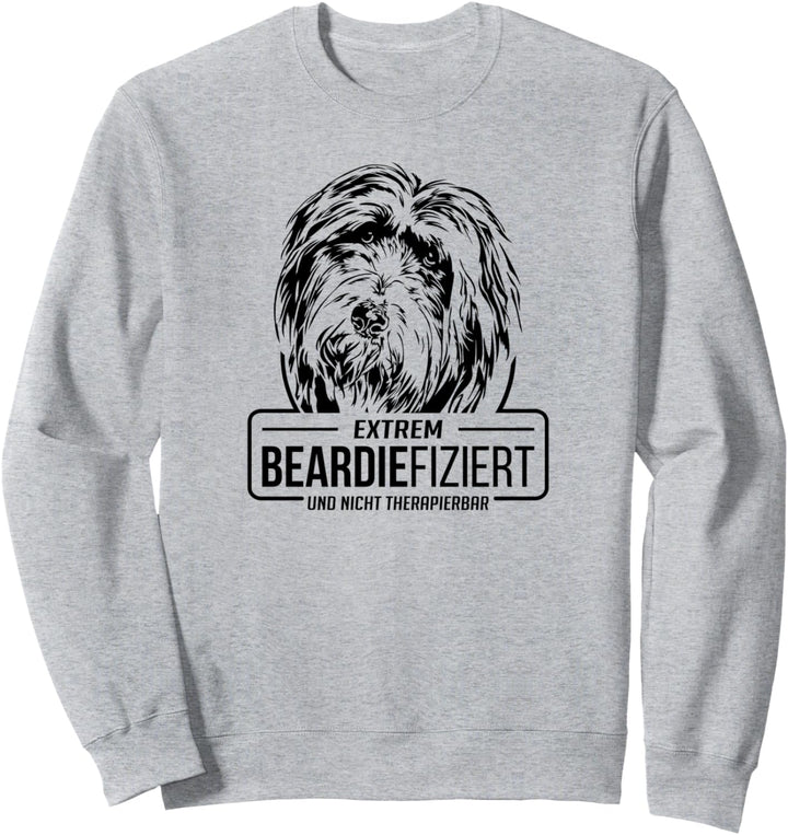 Lustiger Bearded Collie Beardiefiziert Hund Hundespruch Sweatshirt