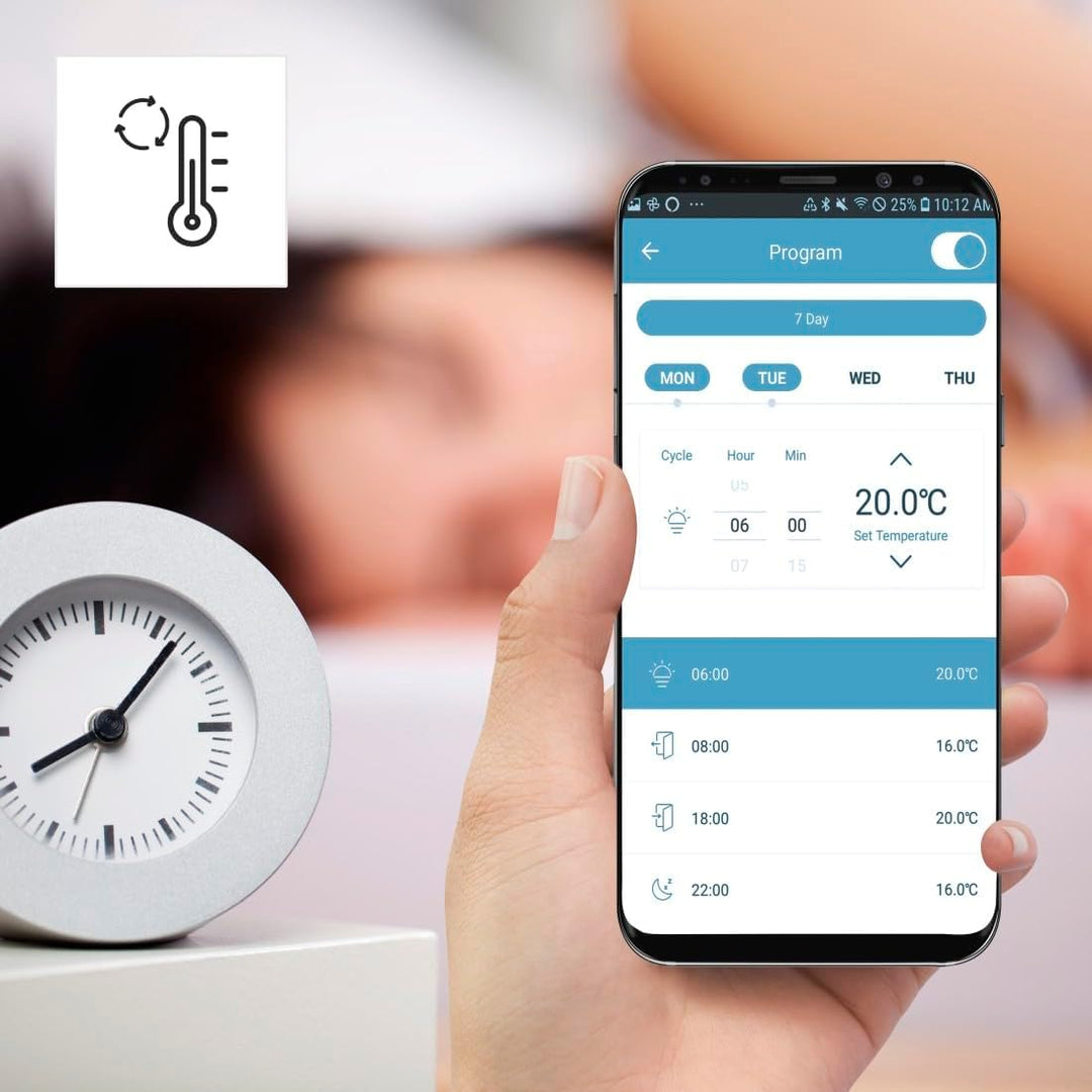 Smartes Heizkörperthermostat, Erweiterung für Hama WLAN-Heizungssteuerung, weiss Extra klein Single,
