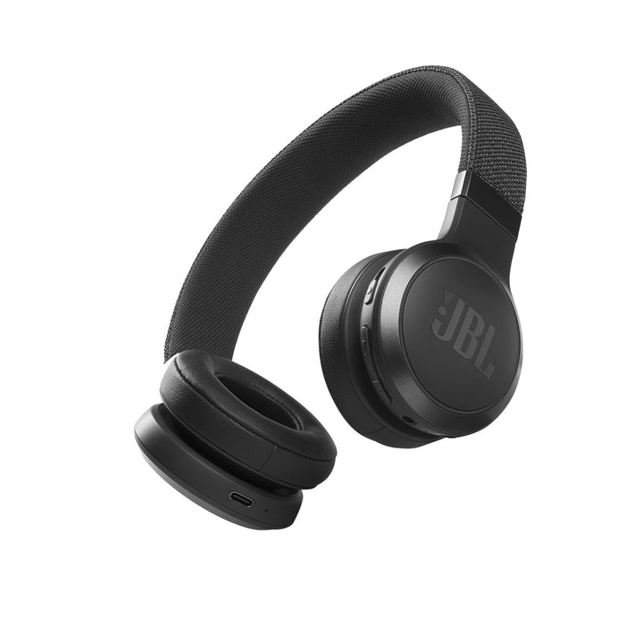 JBL Live 460NC kabelloser On-Ear Bluetooth-Kopfhörer in Schwarz – Mit Noise-Cancelling und Sprachass