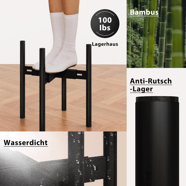 Bamworld blumenhocker outdoor blumenständer Bambus pflanzenhocker indoor blumentreppe outdoor wetter