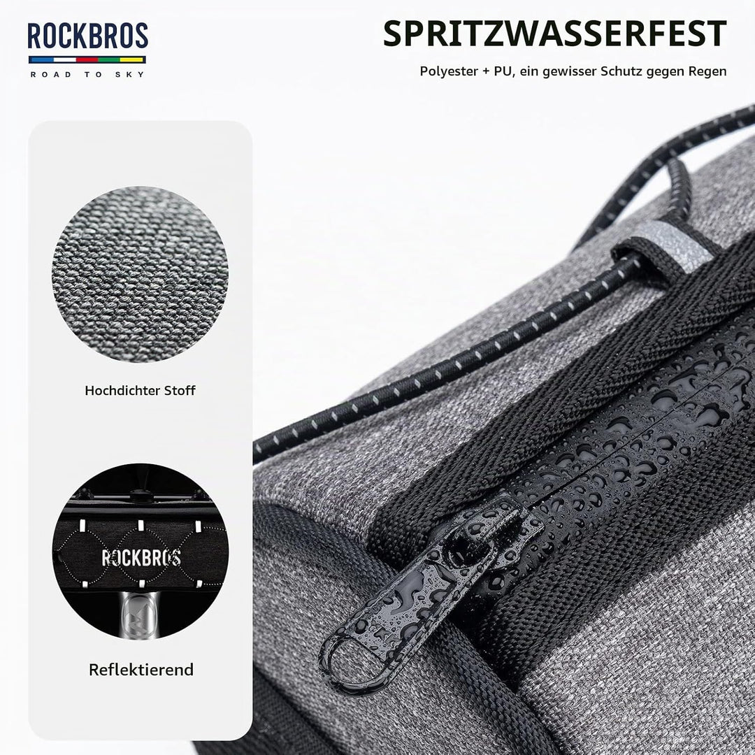 ROCKBROS Road to Sky Fahrrad Lenkertasche Fahrradtasche Lenker Vordertasche 1,5L Wasserabweisend Ref