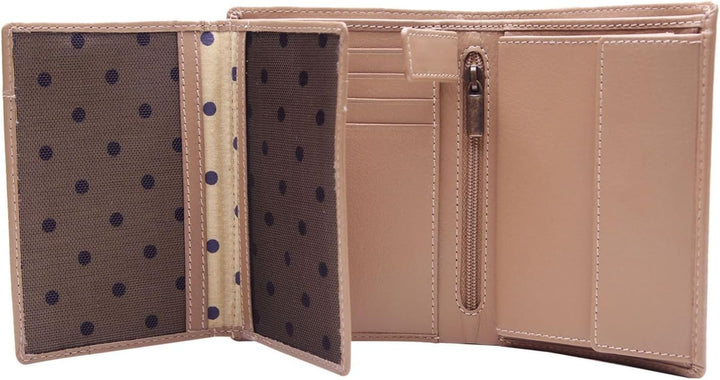 Esquire Peru Geldbörse RFID Leder 9,5 cm Einheitsgrösse Beiges Taupe, Einheitsgrösse Beiges Taupe