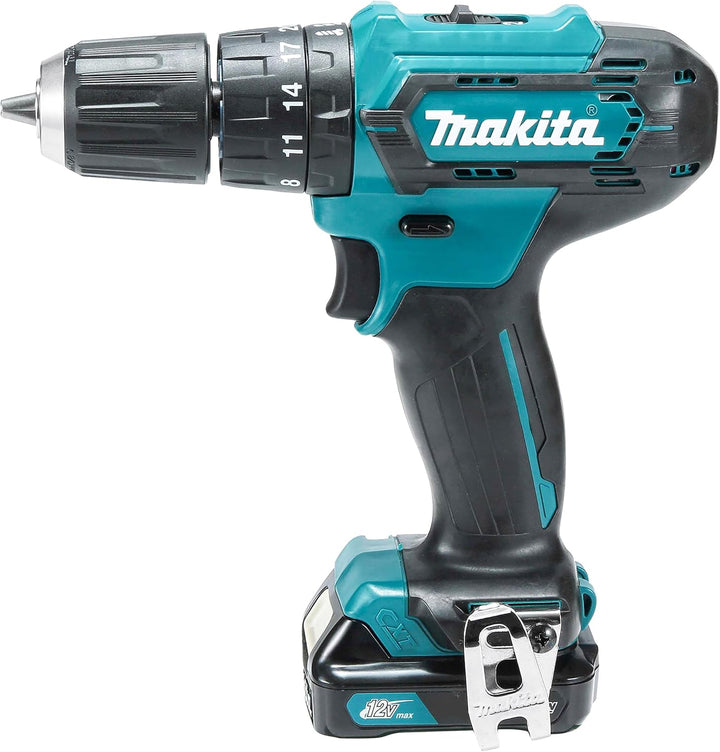 Makita HP333DSAX1 Akku-Schlagbohrschrauber 12V max. / 2,0 Ah, 2 Akkus + Ladegerät in Transportkoffer