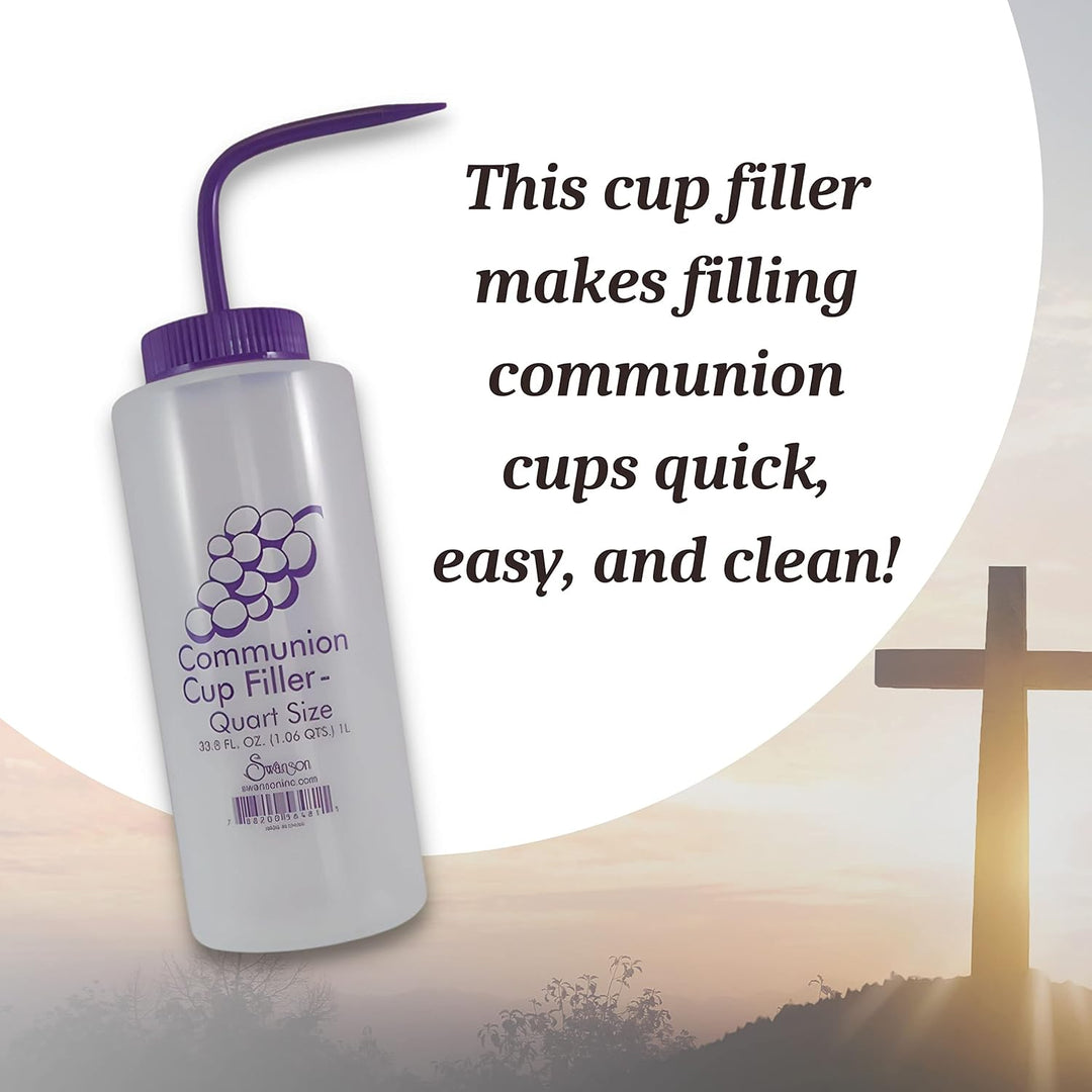 Swanson Communion-Cup Filler-Squeeze Bottle-Quart Grösse, Quarz