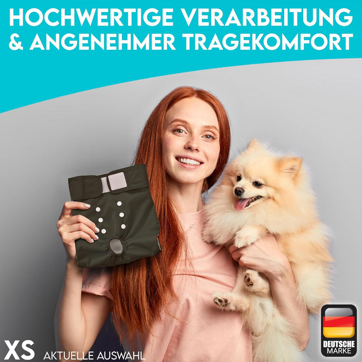 HUND IST KÖNIG Hundewindeln für Hündinnen (3 Stück) - Hochabsorbierende Läufigkeitshose für Hündinne
