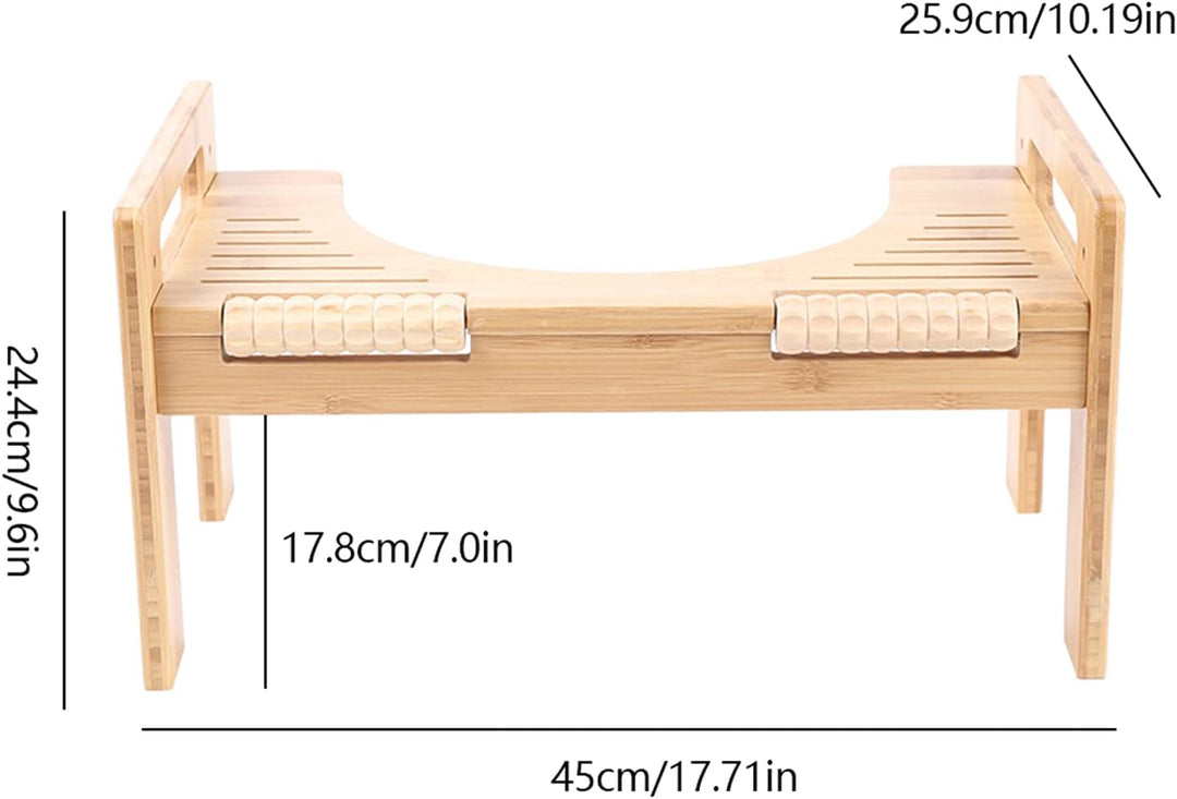 Toilettenhocker Holz Toilettenhocker Toilettenhilfe Fussstütze mit Einstellbarer Höhe Toilettenhocke