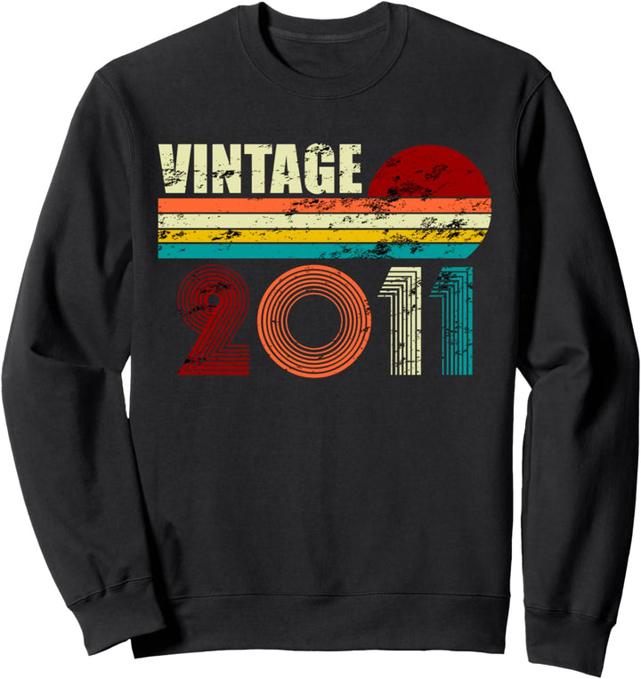 Jahrgang 2011 Retro Sweatshirt
