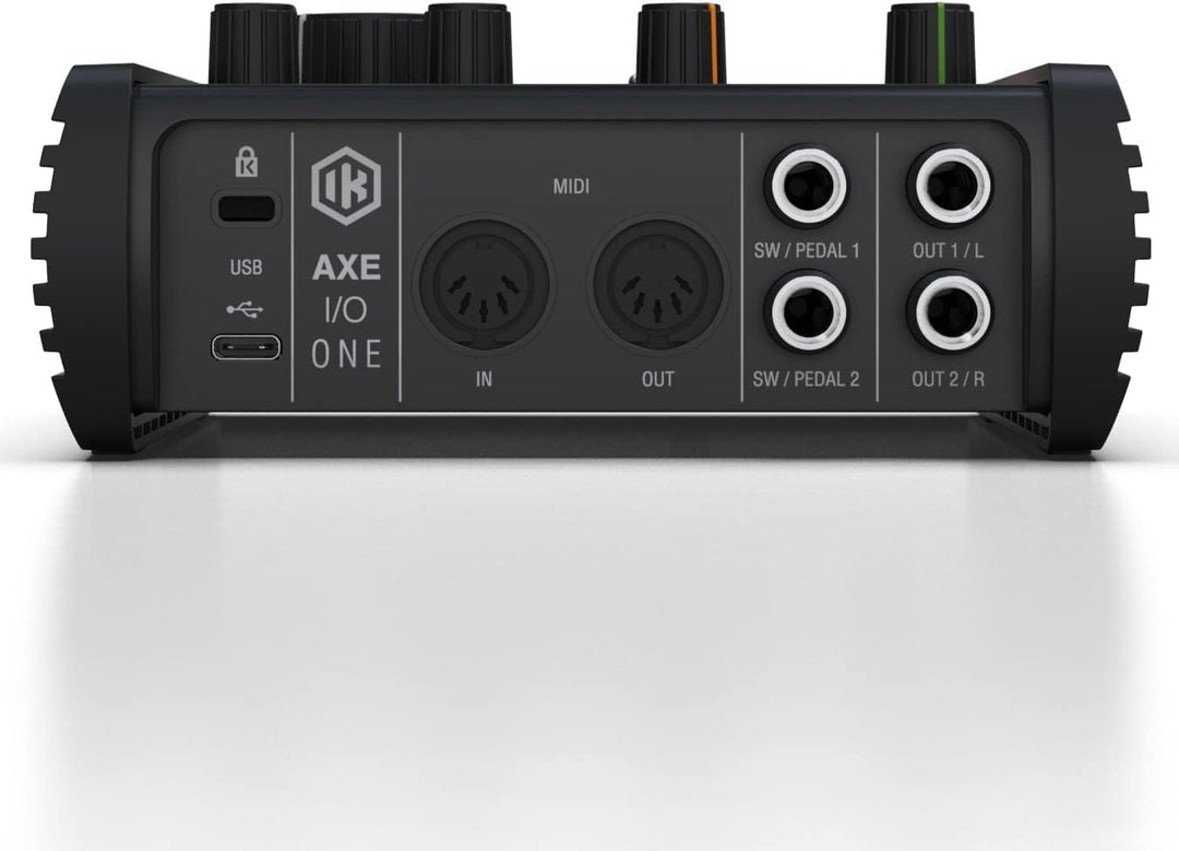 IK Multimedia AXE I/O ONE, Kompaktes USB-Gitarren-Audio-Interface mit einstellbarer Eingangsimpedanz