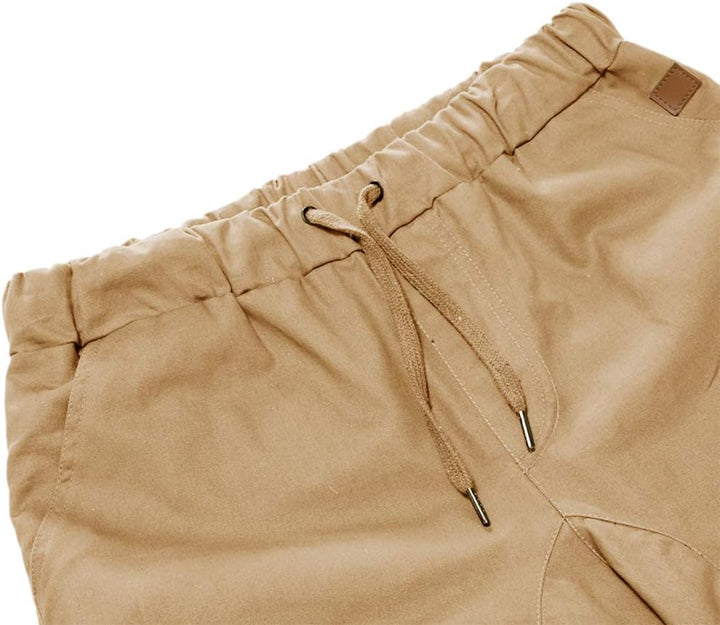 Cindeyar Herren Shorts Sommer Chino Jeans Kurze Hosen Stretch Jogger Cargo Shorts Slim-Fit S 175khak