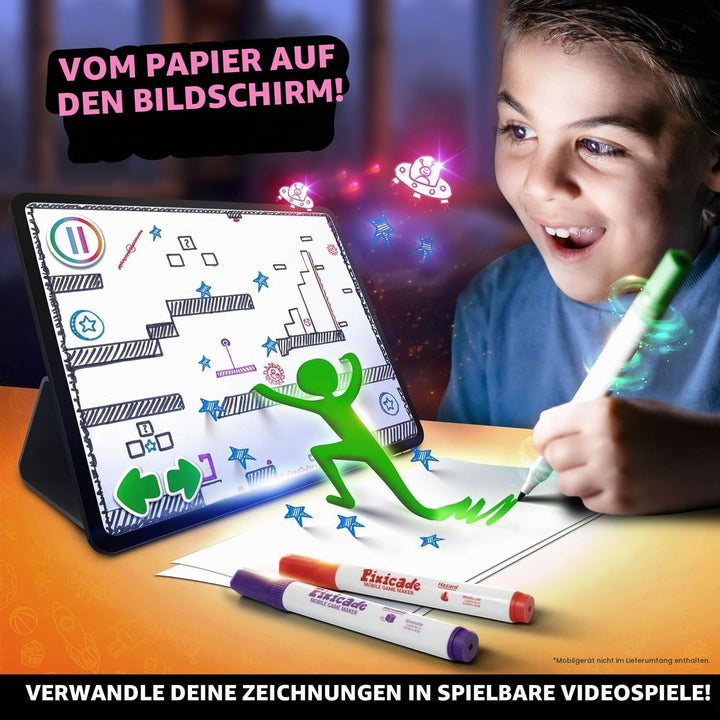 Abacus Brands Pixicade – Kreatives DIY Spielzeug ab 6 Jahren Erstelle Deine eigenen Videospiele Mit