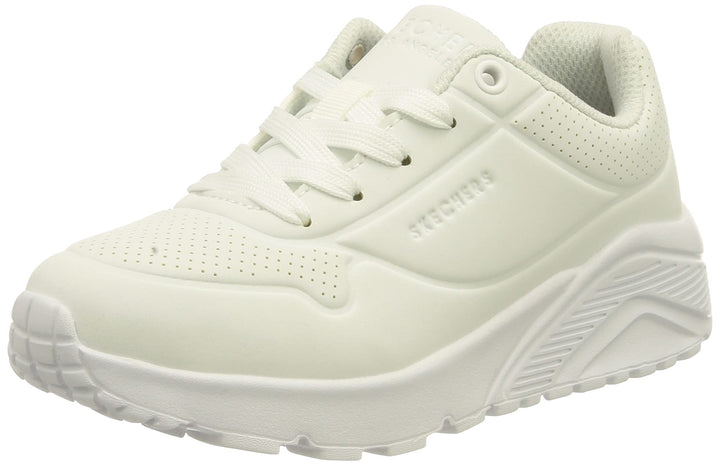 Skechers Jungen Uno Lite-delodox Sneaker 29 EU White Synthetic Trim L, 29 EU White Synthetic Trim L