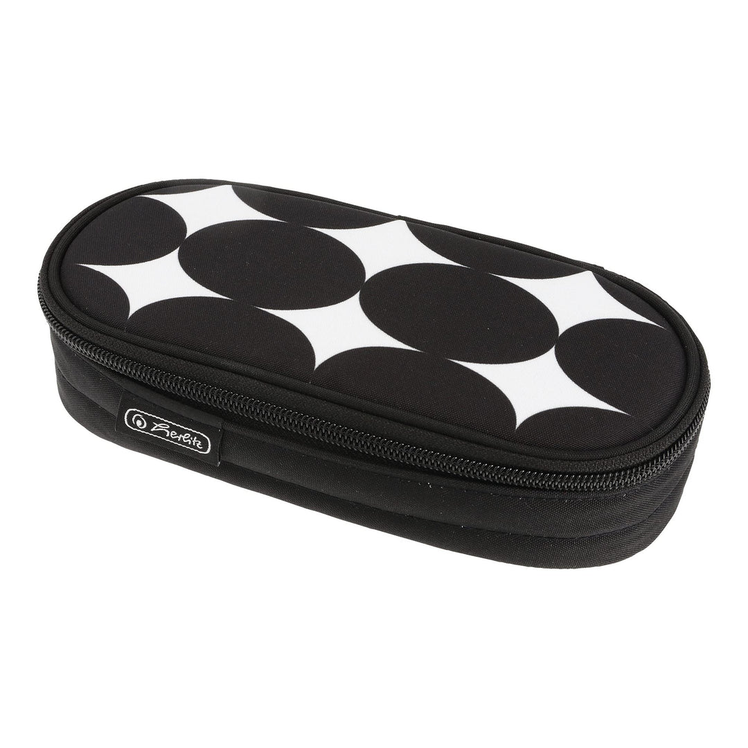 herlitz 50038442 Faulenzer Etui, Just Black, 1 Stück, Just Black