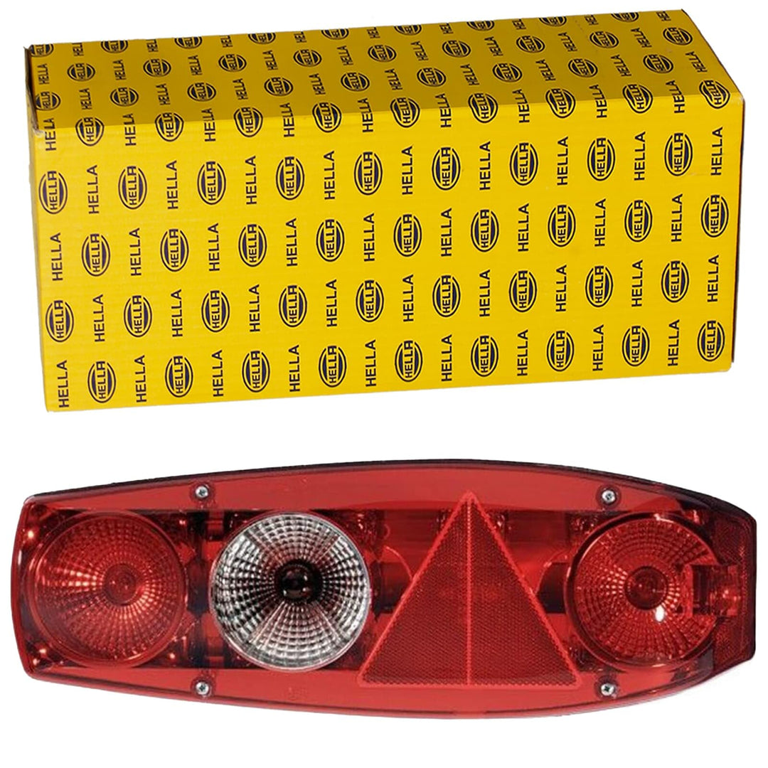 HELLA 2VA 341 419-021 Heckleuchte - Caraluna II - Glühlampe - 12V - Einbau/geschraubt - Lichtscheibe