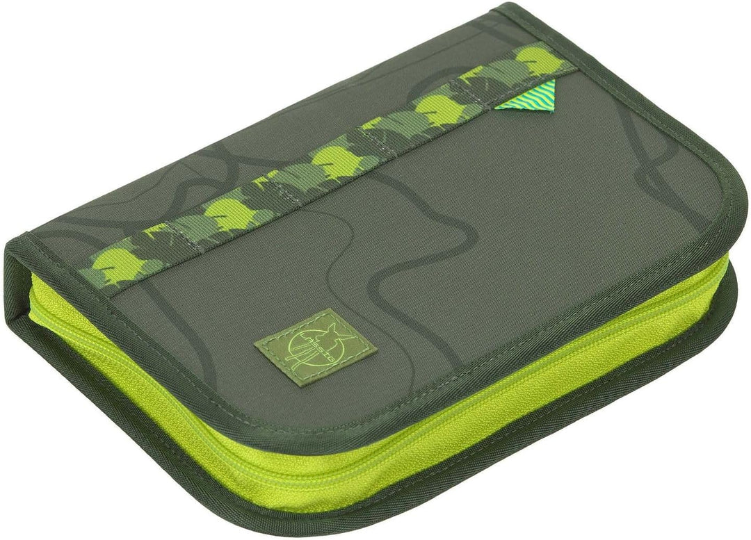 LÄSSIG Schulranzen Regenhülle Light Unique School Set 7-teilig Jungle Green dunkelgrün
