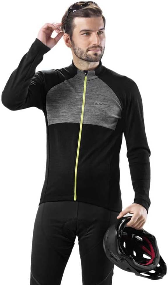 Löffler Pace Wool Langarm Fahrradtrikot Herren blau 2021 Radtrikot langärmlig 50 Grey Melange, 50 Gr