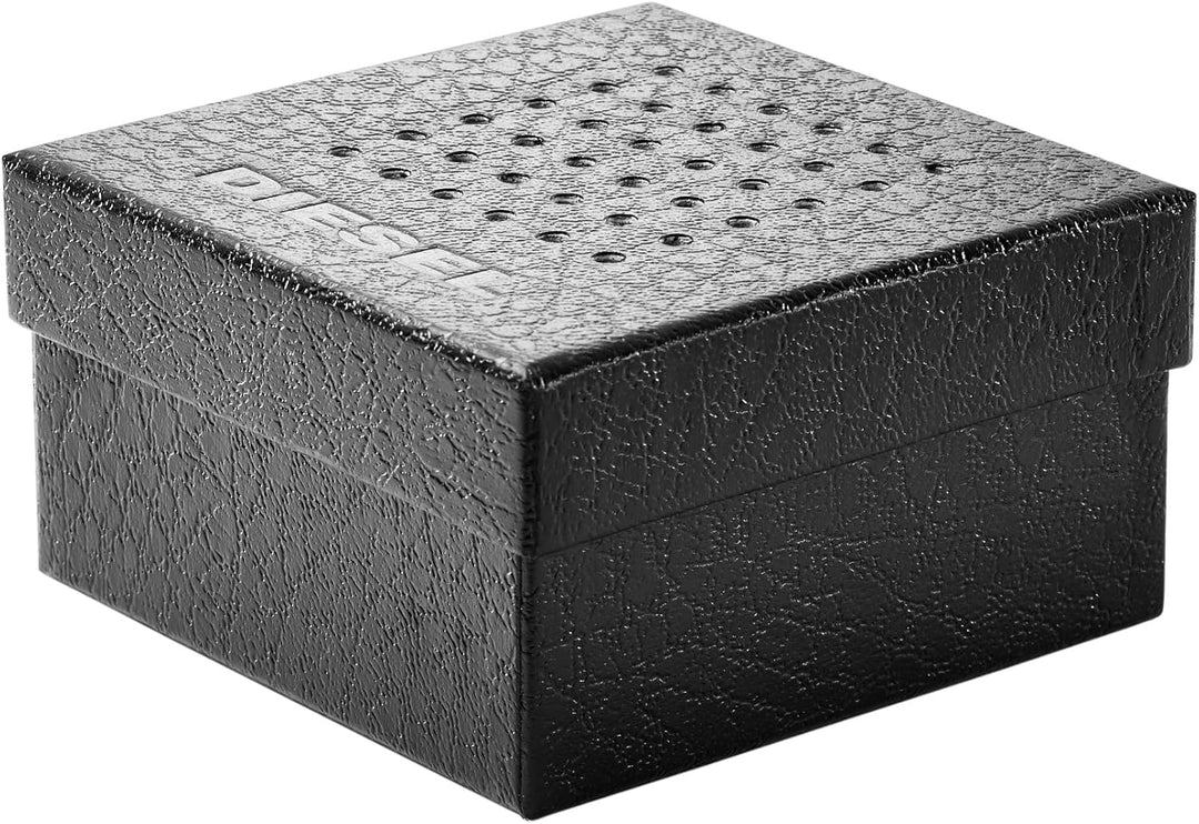 Diesel Halskette Für Männer Doppelanhänger, 50Cm+5Cm Silber Edelstahl Halskette, DX1156040