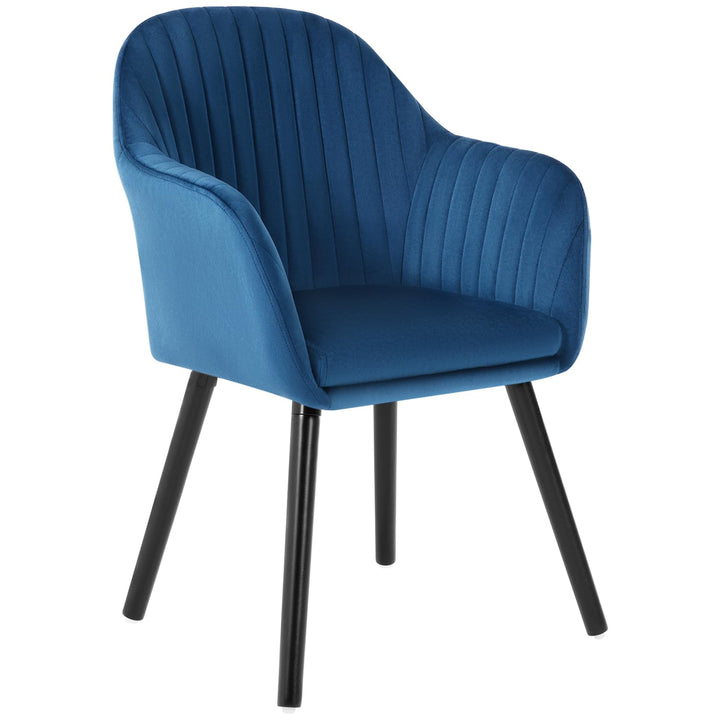 WOLTU Esszimmerstühle 1er Set, für Schlafzimmer Küche Wohnzimmer, Küchenstühle gepolstert mit Armleh