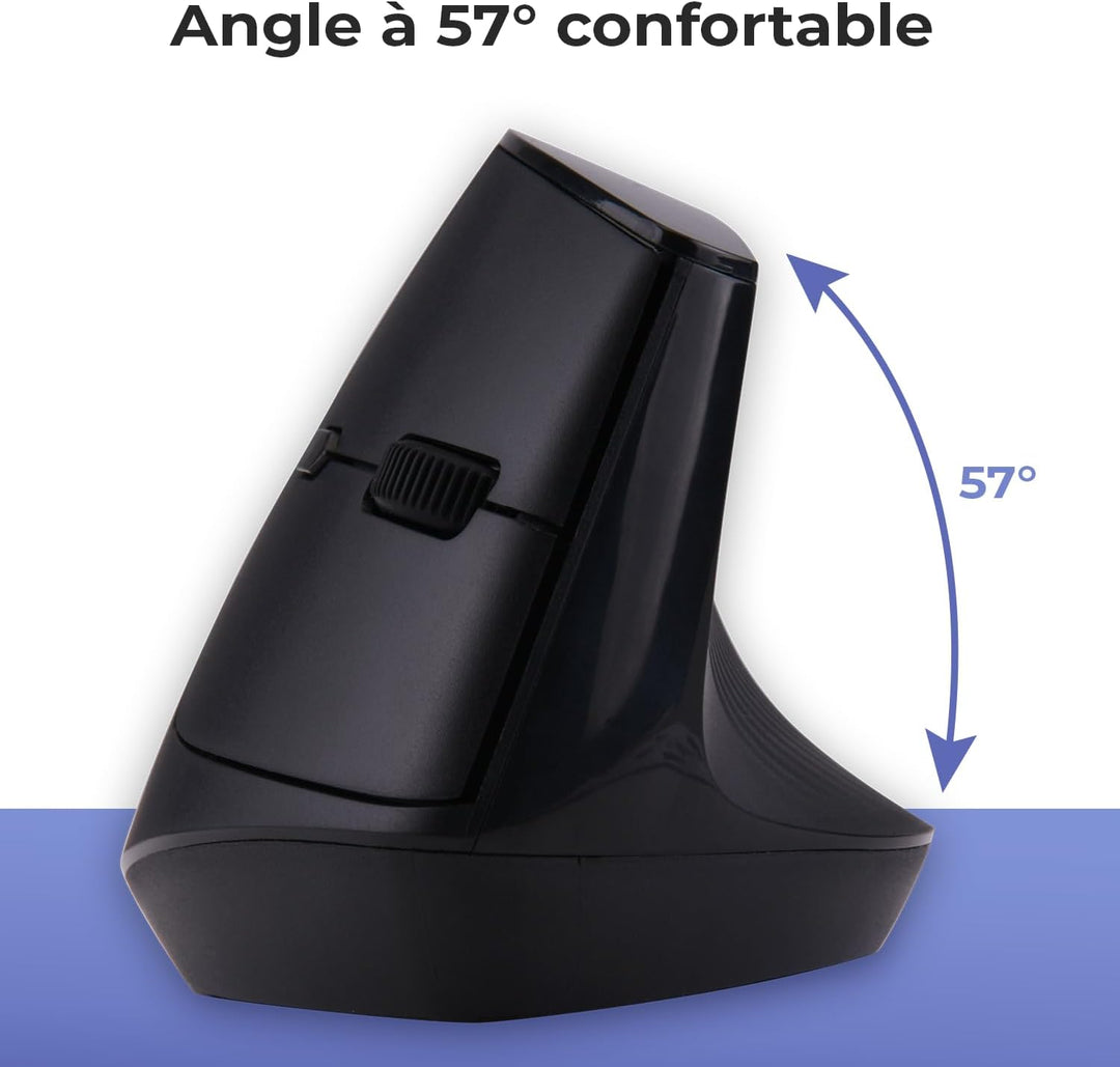 AD ADVANCE - Smartergo Set aus kabelloser Tastatur, ergonomisch, für PC, vertikale Maus, 57 °, verst