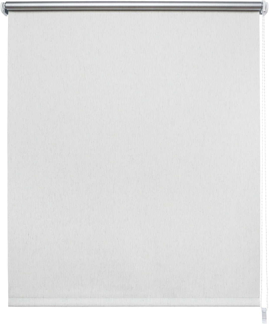 Liedeco® Rollo, Fenster Rollo, Kettenzug-Rollo / 112 x 180 cm (Breite x Höhe), leinen Silber / Therm