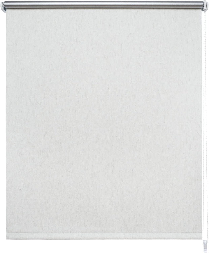 Liedeco® Rollo, Fenster Rollo, Kettenzug-Rollo / 92 x 180 cm (Breite x Höhe), leinen Silber/Thermo-B