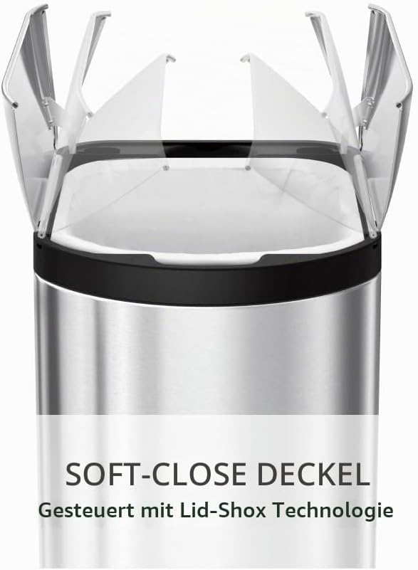 simplehuman CW2058 18 Liter, schmetterling Treteimer, Mülleimer Küche, Abfalleimer, Mülltrennsystem,