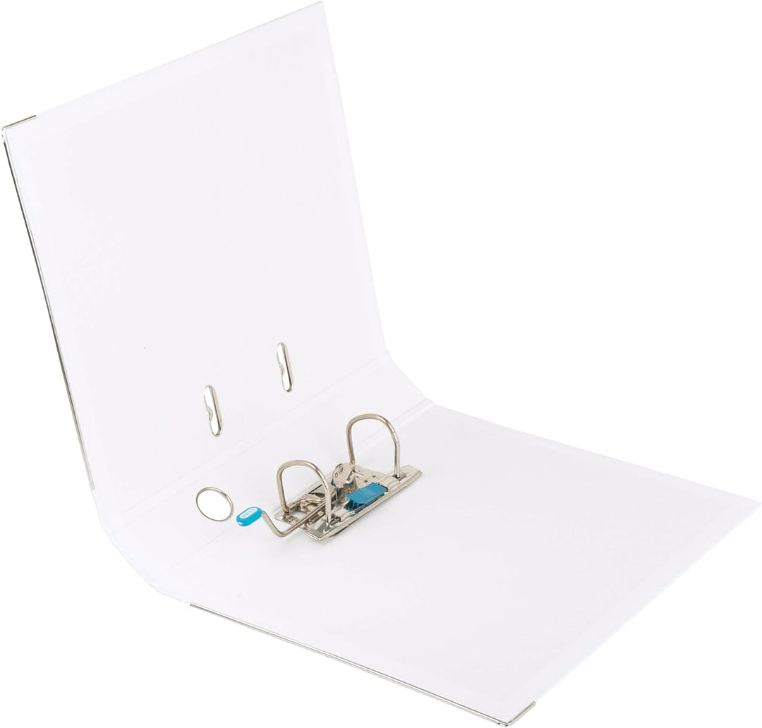 Elba Ordner A4, Smart Pro, 5 cm schmal, Kunststoff aussen, weiߟ, 10 Stück weiss, weiss