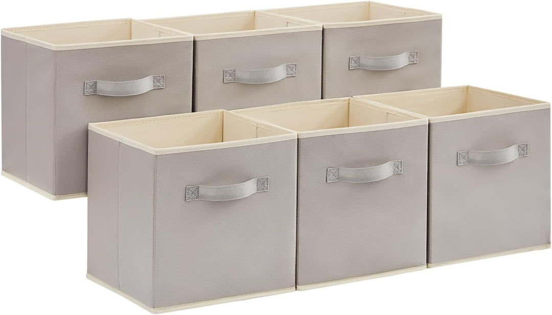 Lifewit 6 Stück Aufbewahrungsbox aus Stoff, Faltbar Aufbewahrungswürfel Kallax Boxen Aufbewahrung au