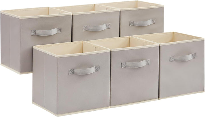 Lifewit 6 Stück Aufbewahrungsbox aus Stoff, Faltbar Aufbewahrungswürfel Kallax Boxen Aufbewahrung au
