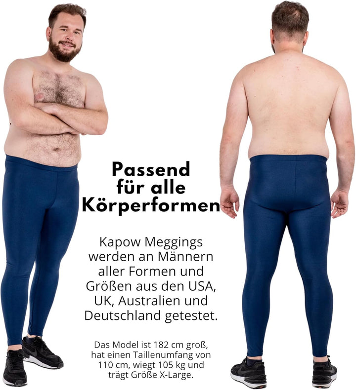Kapow Meggings - Die originalen Männer-Leggings: Ideal für Fitness, Laufen, Mode, Festivals, Partys