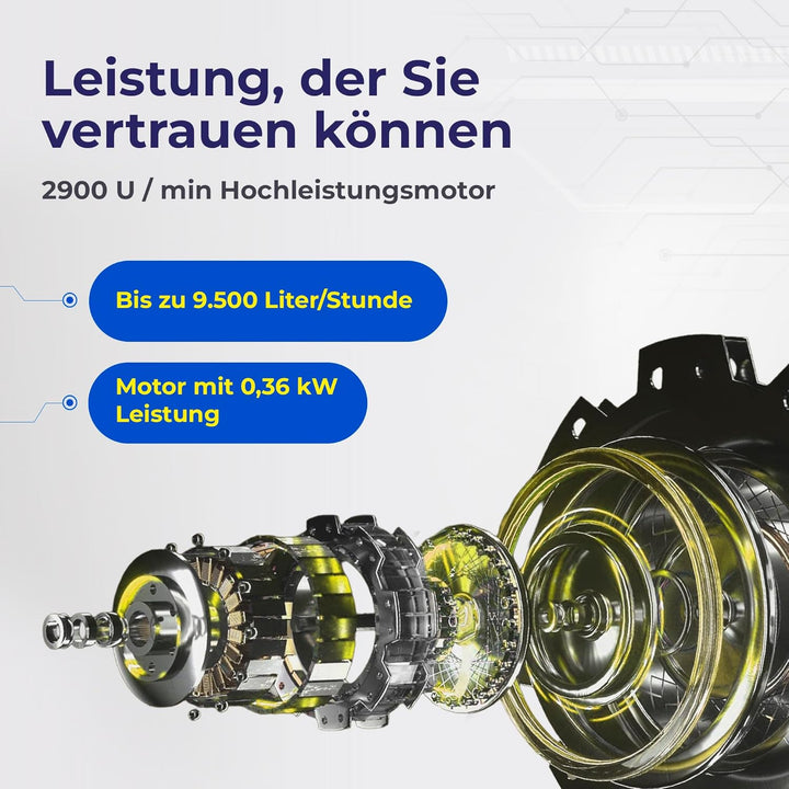 Schmutzwasserpumpe ABS Robusta 300 bis 13.800 Liter/Stunde max. 8,6m Förderhöhe Flachabsaugung bis 3