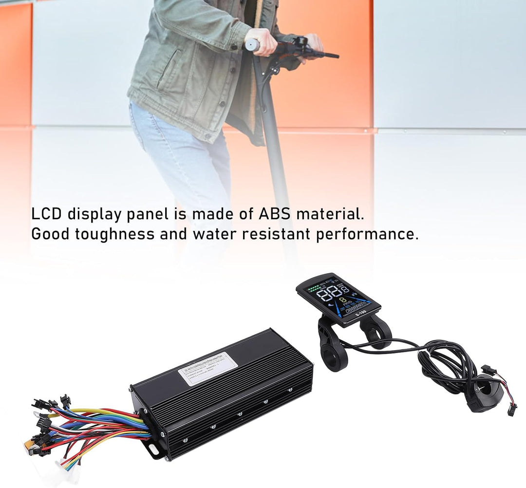 BuyWeek Elektrofahrrad Brushless Motor Controller Kit, 36V 48V 1500W 2000W 40A 3 Modus Sinuswelle Co