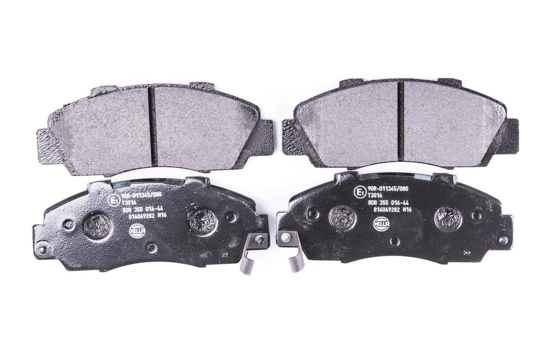 HELLA PAGID 8DB 355 016-441 Bremsbelagsatz - T3016 - Dicke/Stärke: 17.3mm - Bremssystem: Akebono - m