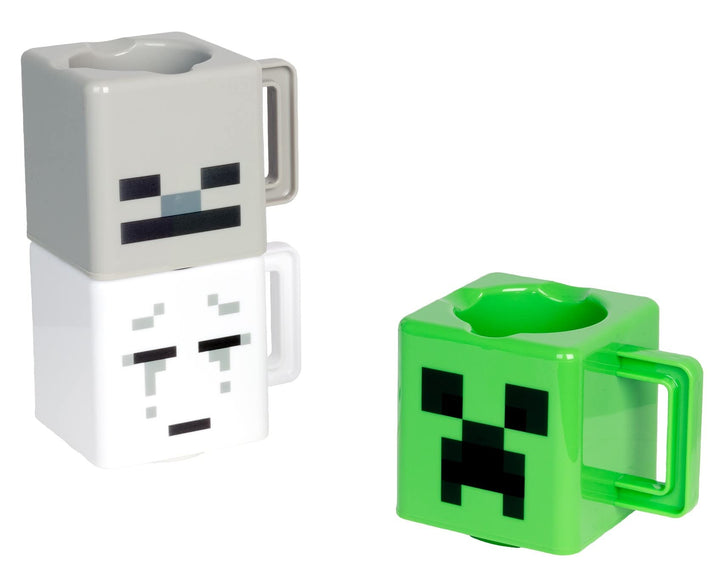 Minecraft Becher zum zusammenstecken 3er Set