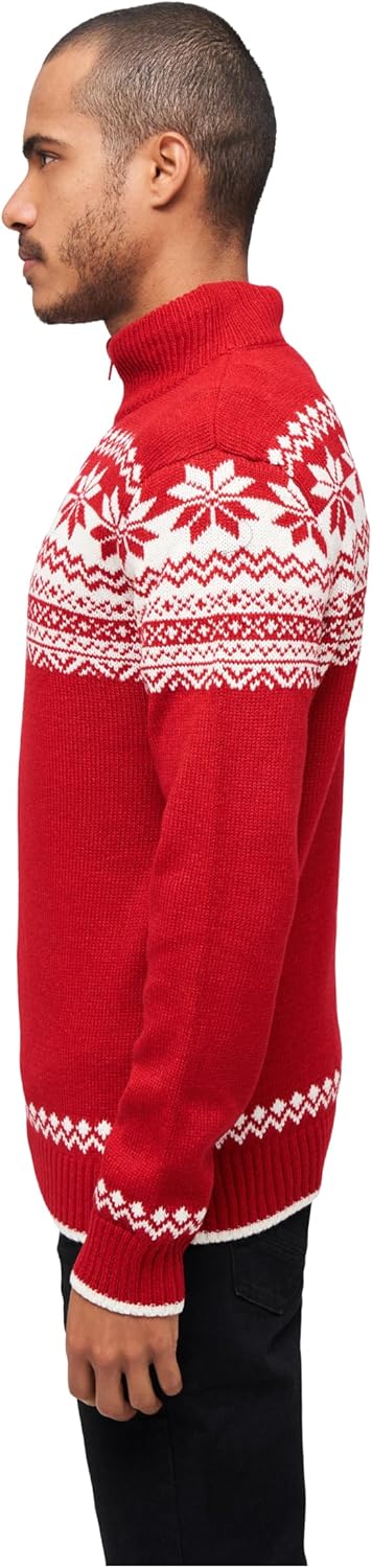 Brandit Herren Troyer Norweger Pullover, S Rot