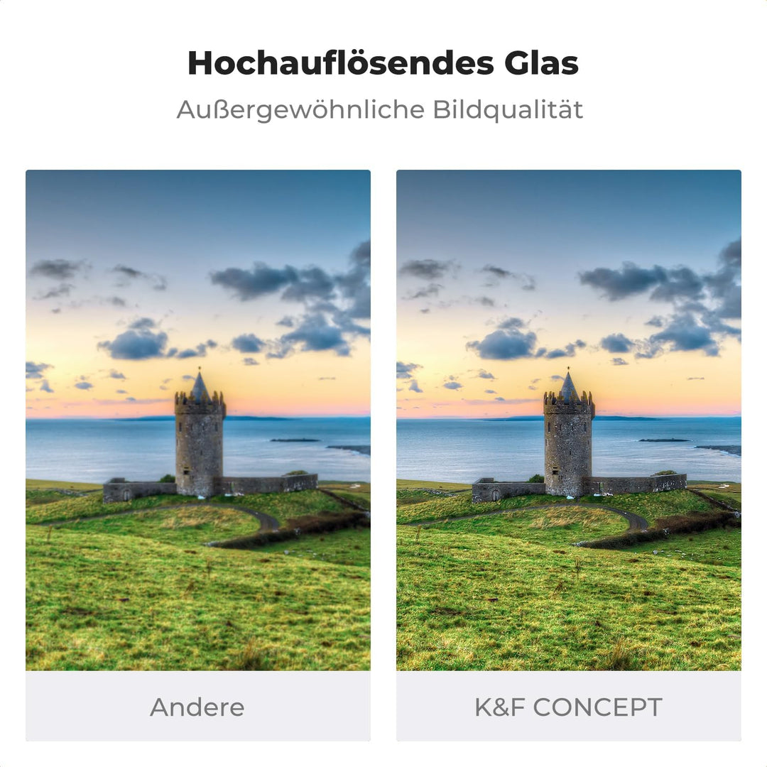 K&F Concept Nano-X Verlaufsfilter Soft GND16 1,2(4-Blenden) Rechteckfilter 100x150mm aus Optisches G