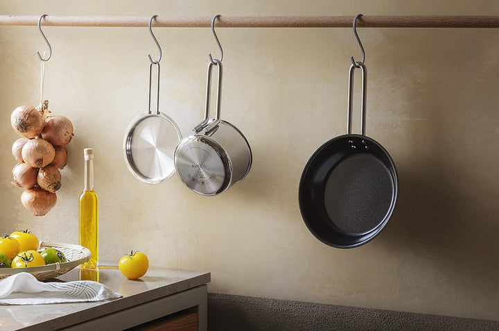 EVA-TRIO | Kasserolle 1,8l Steel line | 90% recycelter Edelstahl