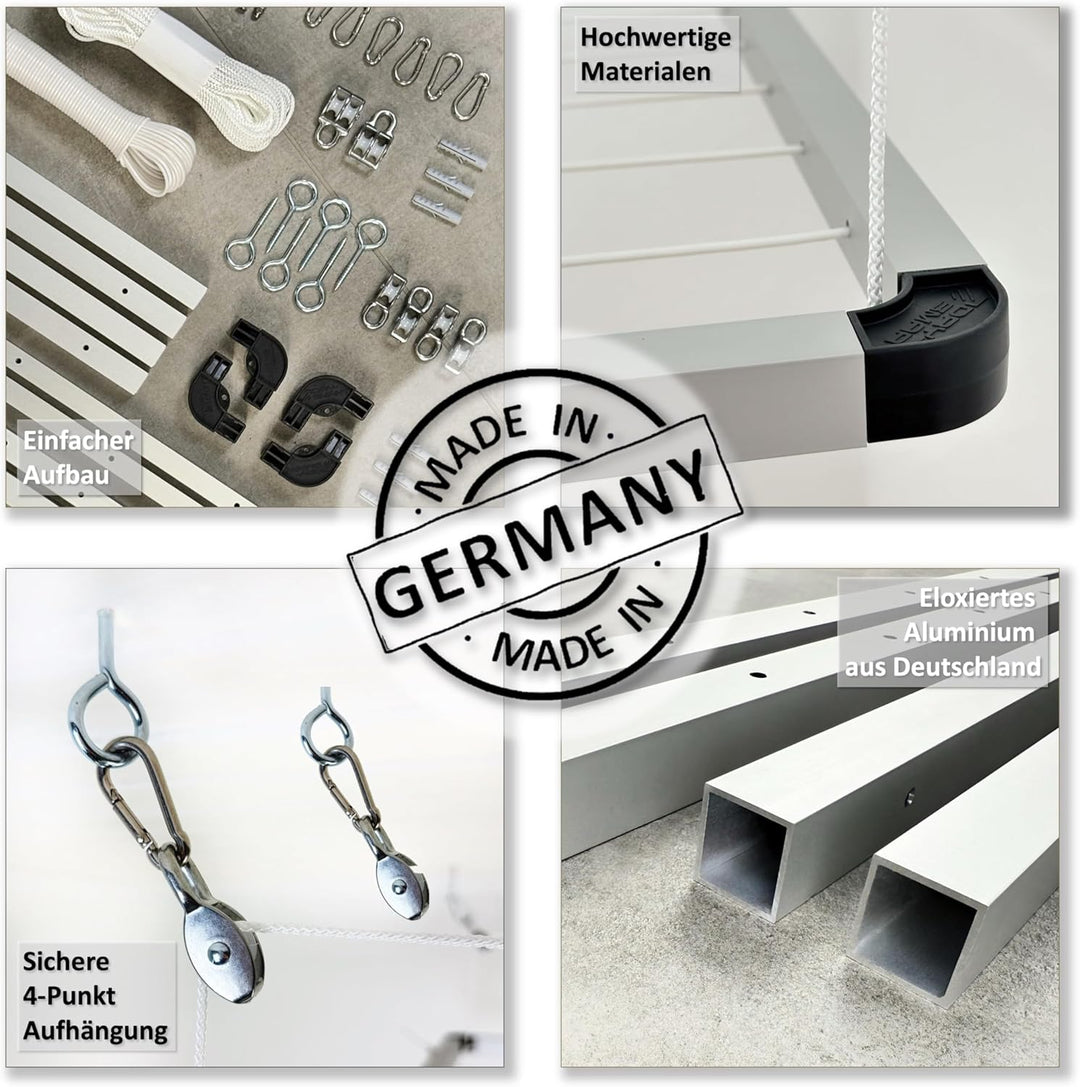 Flex UP Deckenwäscheständer - Deckentrockner ausziehbar - Wäscheständer für die Decke – für Badewann