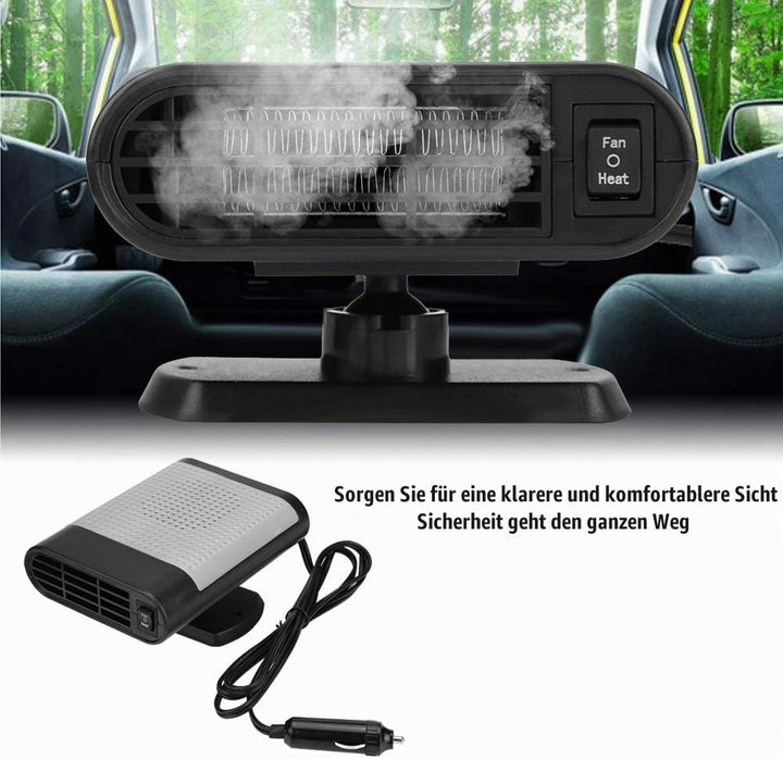 Auto Heizungslüfter, Auto Heizlüfter Heizgerät Heizung Entfroster 12V Tragbare Elektrische Scheibenh