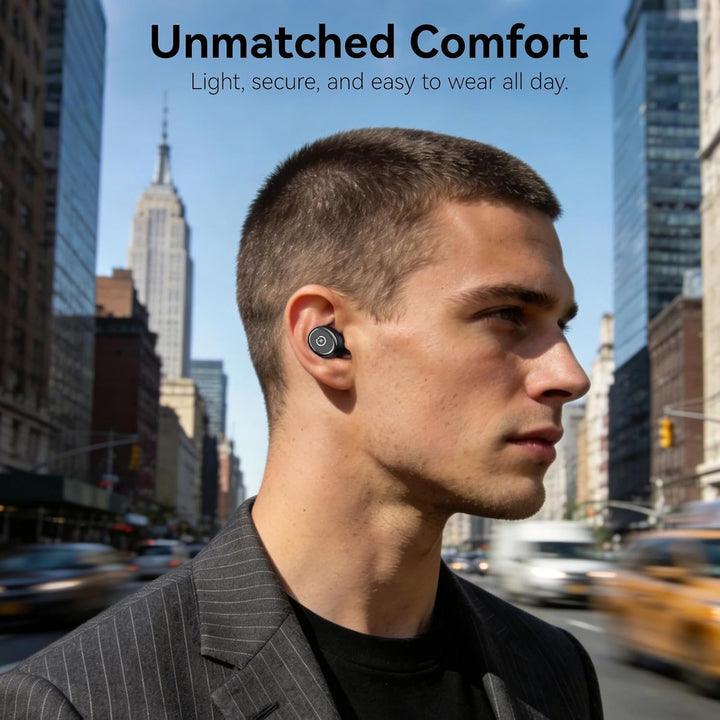TOZO T10 Kopfhörer Kabellos Bluetooth In Ear mit Ladecase 55 Std. IPX8 | ENC für klare Anrufe und Kl