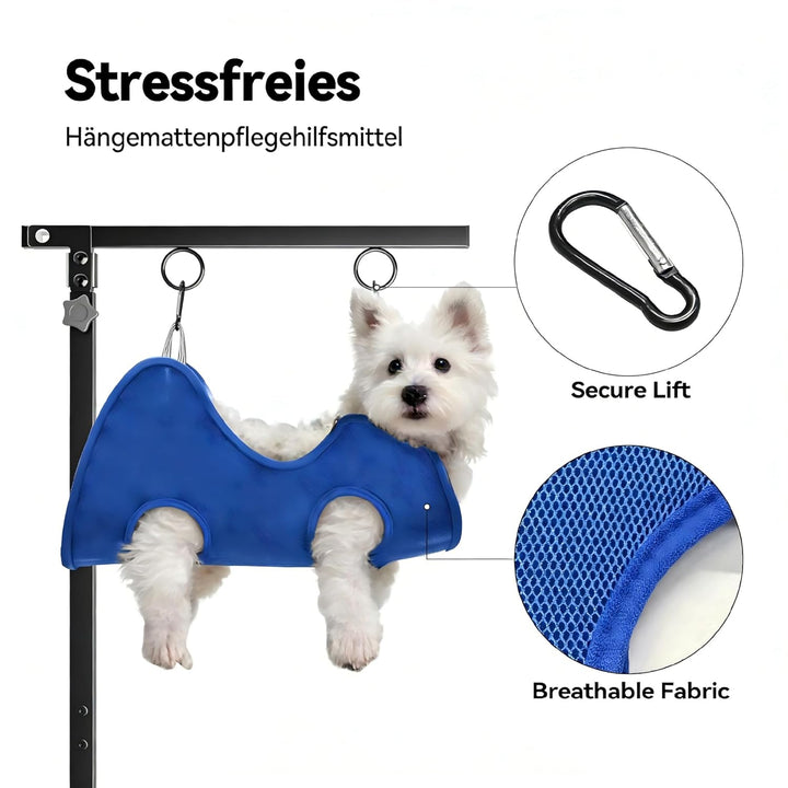 Faltbarer Hundepflegetisch-Arm mit Tischklemme – Höhenverstellbar 66–102 cm, Grooming-Arm mit Hängem
