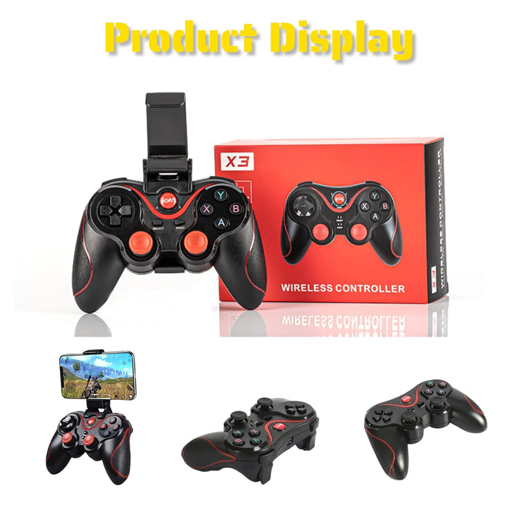 Cuifati Kabelloser Gaming-Controller, Unterstützt Bluetooth, Kabelgebundenen und Kabellosen Modus, R