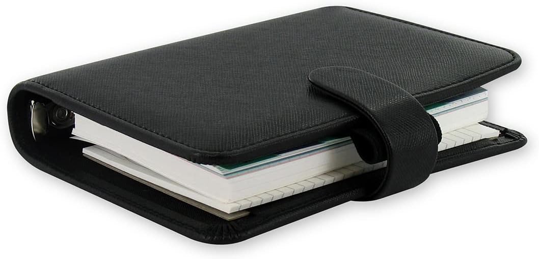 Filofax 22468 Saffiano Organiser, schwarz, schwarz