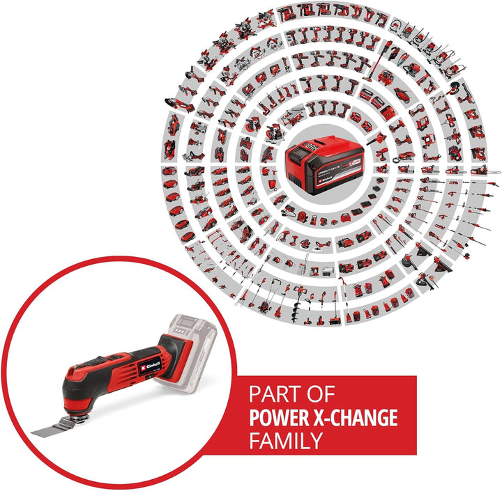 Einhell Akku-Multifunktionswerkzeug TE-MG 18/1 Li - Solo Power X-Change (18 V, 3 Funktionen, magneti